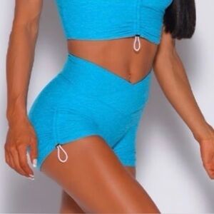 Bombshell Sportswear Icy Blue toggle Shorts medium